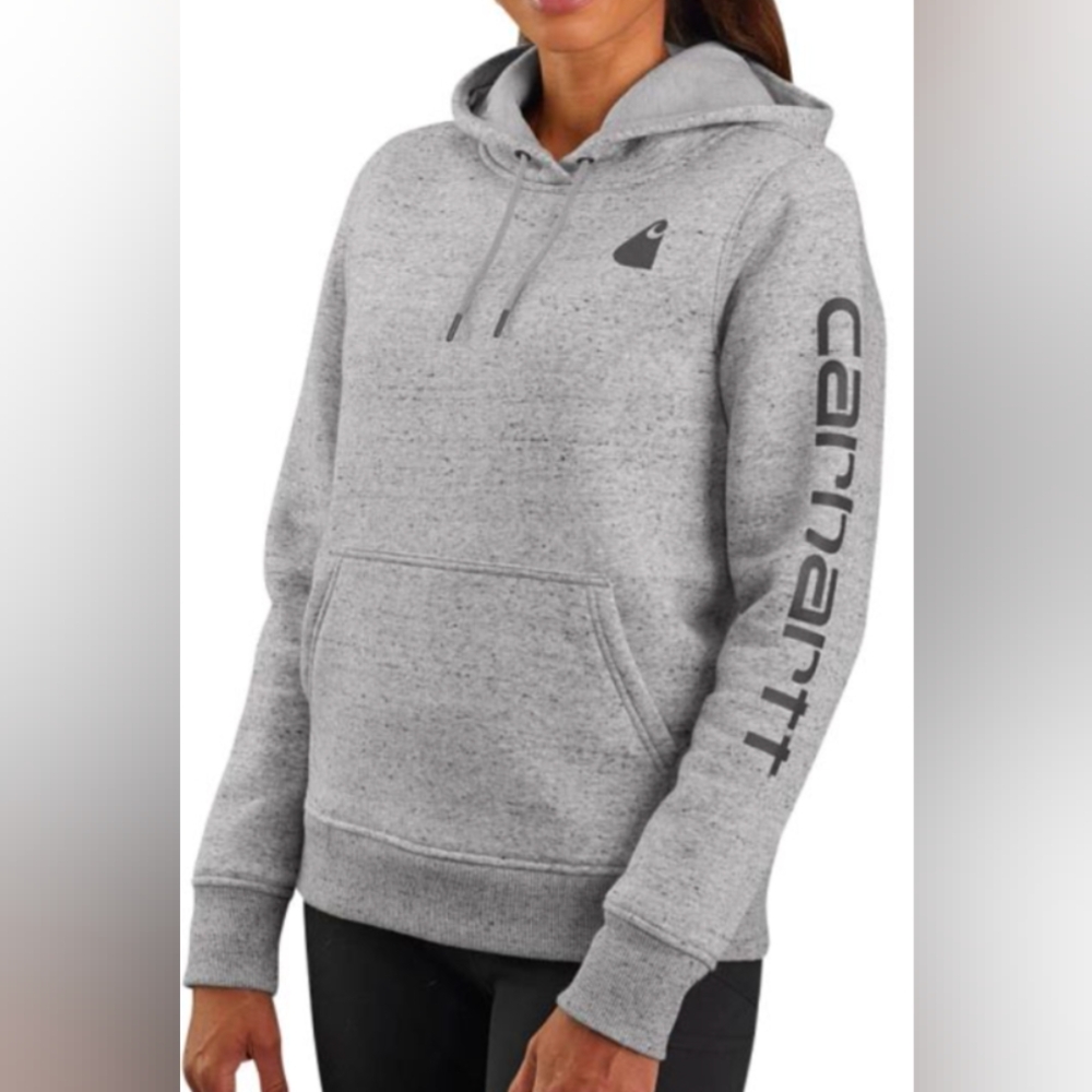 Carhartt Midweight Logo Graphic Hoodie Sweatshirt Size L MSRP $59.99